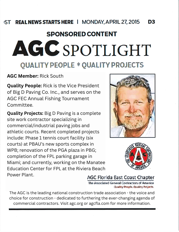 AGC Spotlight - Big D Paving